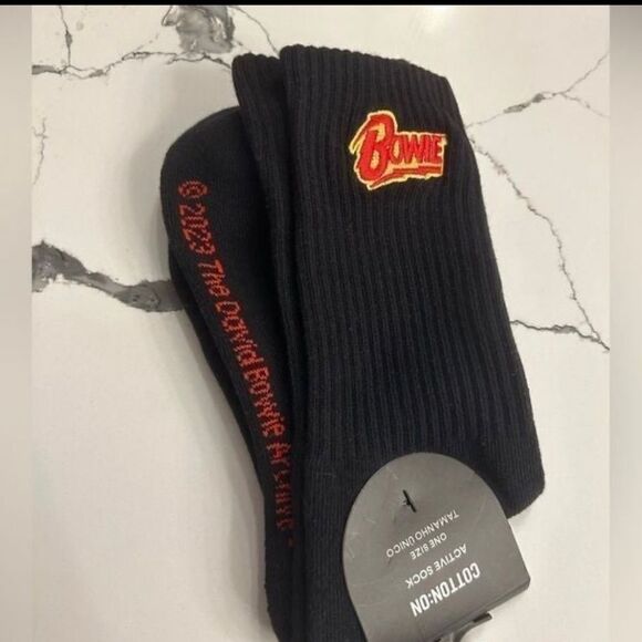 NWT David Bowie athletic Socks - Picture 1 of 2